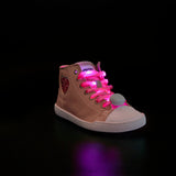 Pink LED luminous laces