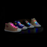 Pink LED luminous laces